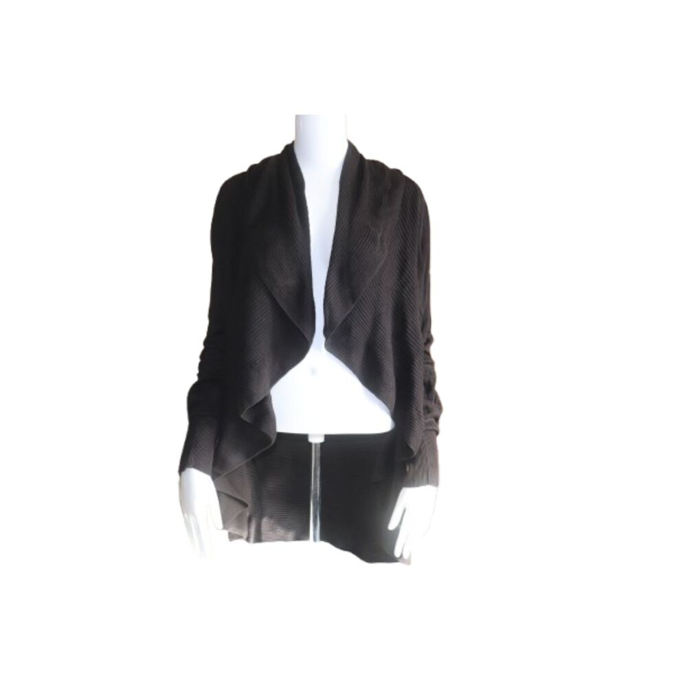 White House Black Market Black Cardigan Sweater Long Sleeve Size Medium